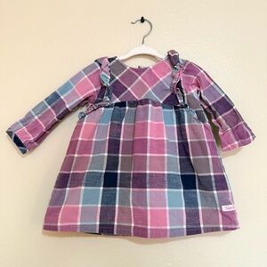 Ruffle Butts Multicolor Plaid Dress 12-18 Months